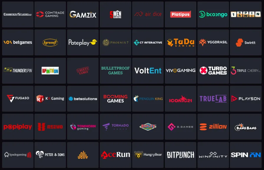 duffspin casino providers